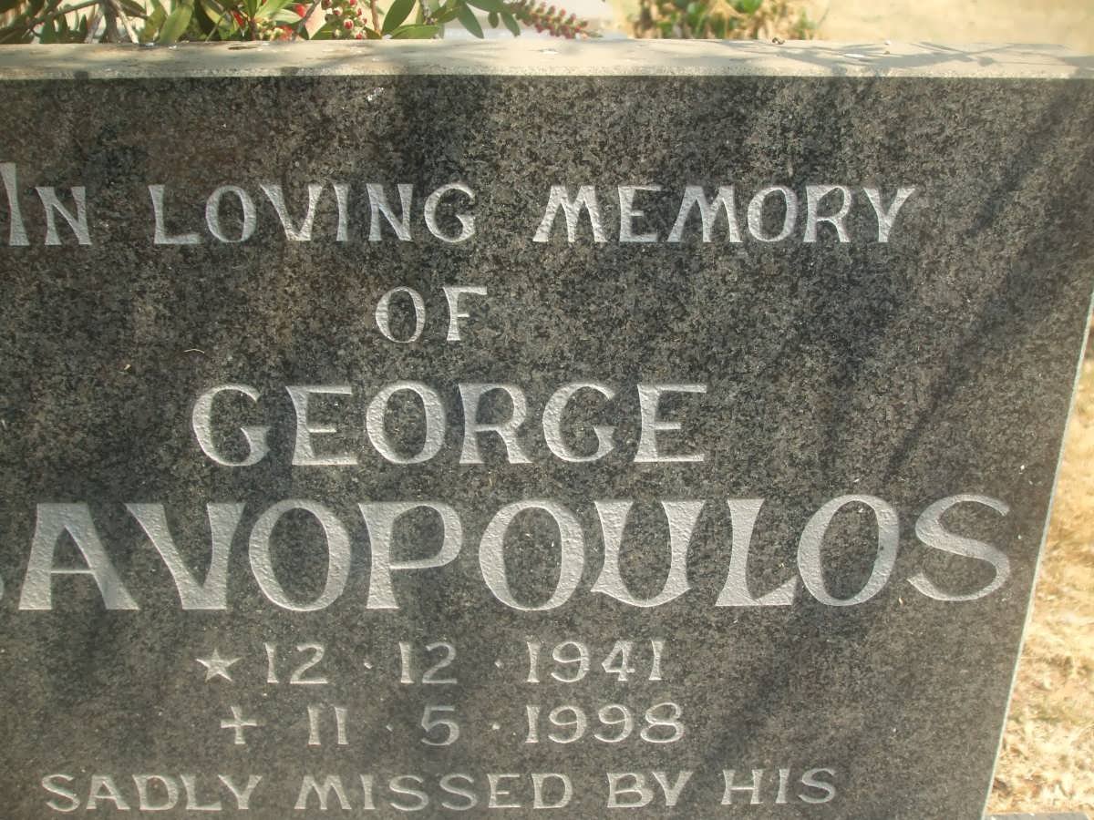 AVOPOULOS George 1941-1998