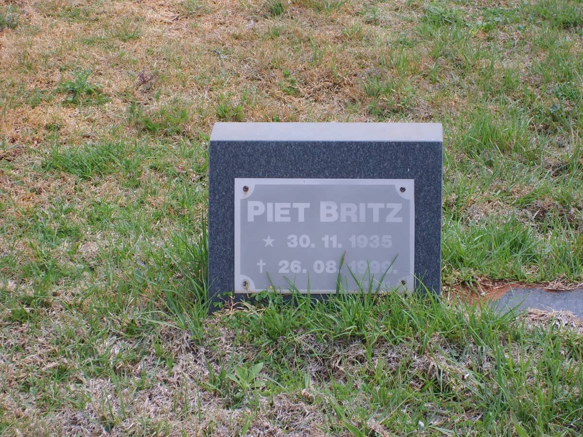 BRITZ Piet 1935-1999