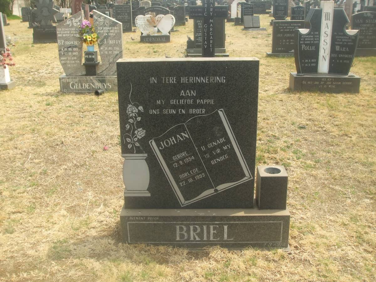 BRIEL Johan Marthinus 1954-1993