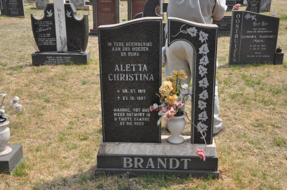 BRANDT Aletta Christina 1919-1997