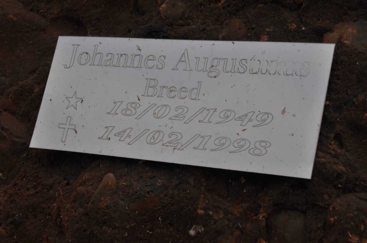 BREED Johannes Augustinus 1949-1998