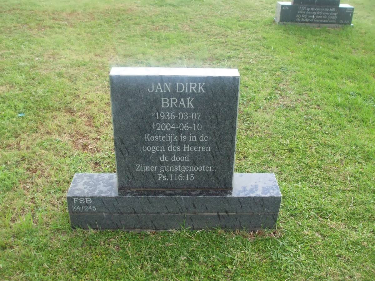 BRAK Jan Dirk 1936-2004