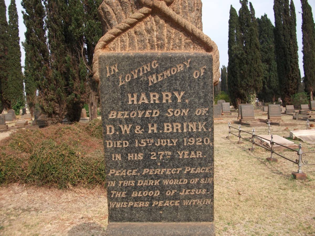 BRINK Harry -1920