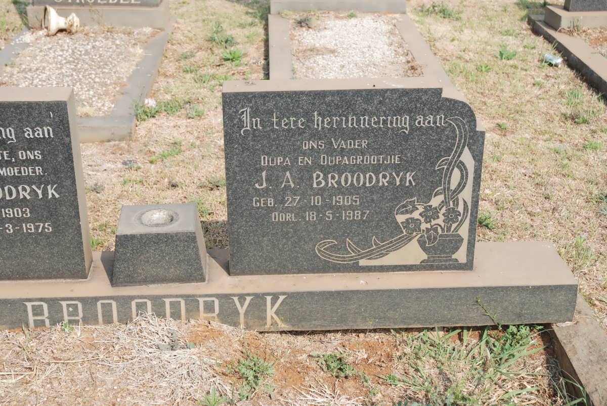 BROODRYK J.A. 1905-1987