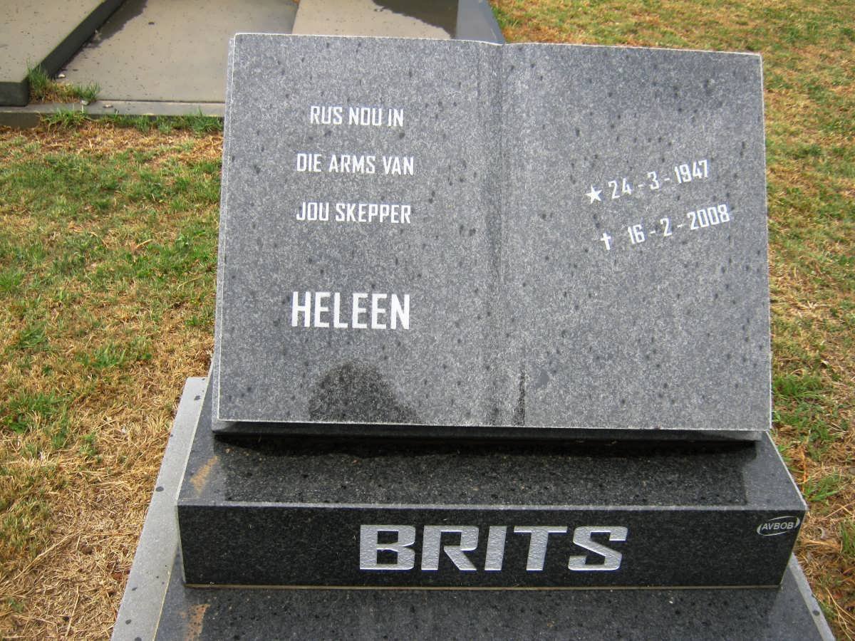 BRITS Heleen 1947-2008