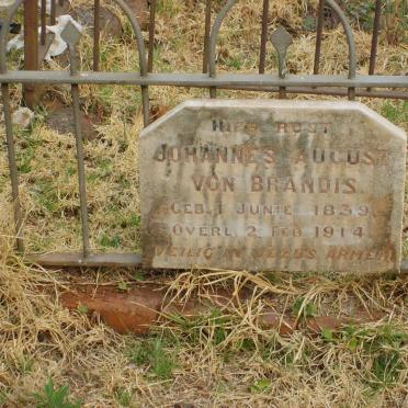 BRANDIS Johannes August, von 1839-1914