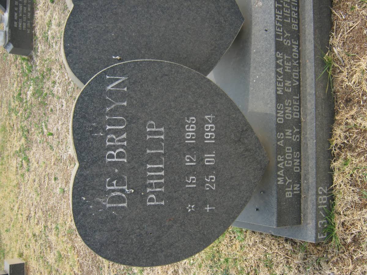 BRUYN Phillip, de 1965-1994