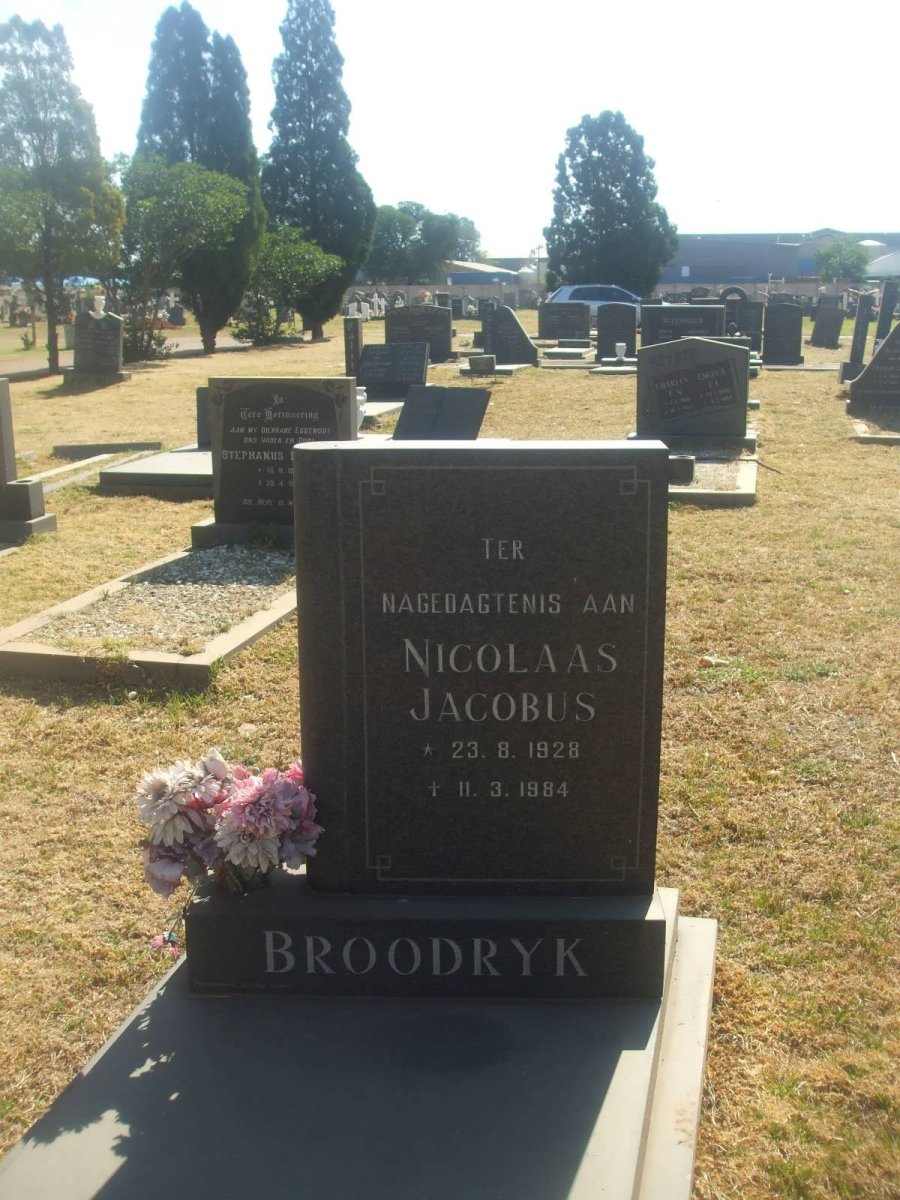 BROODRYK Nicolaas Jacobus 1928-1984
