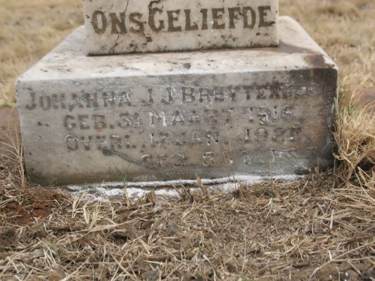 BREYTENBACH Johanna J.J. 1916-1925