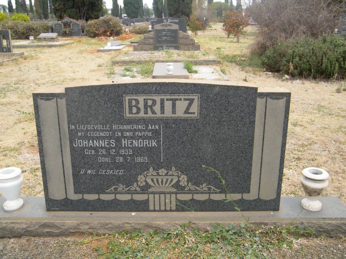 BRITZ Johannes Hendrik 1933-1969