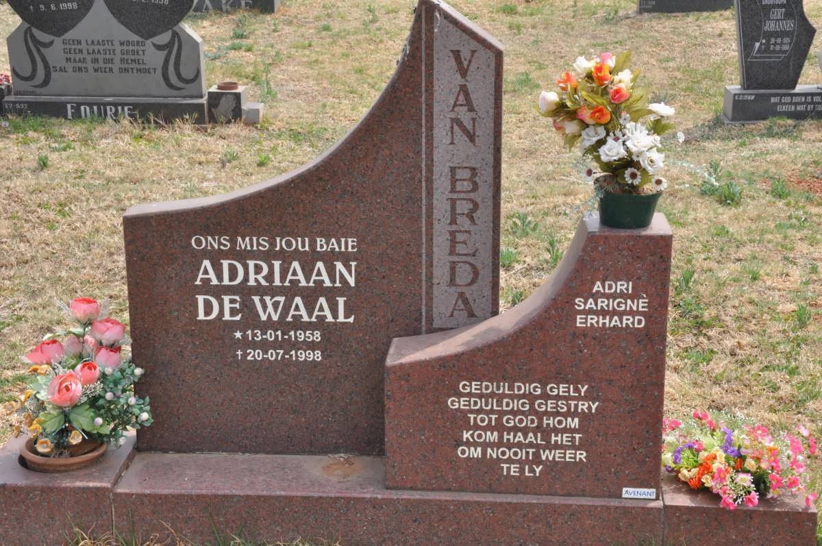BREDA Adriaan de Waal, van 1958-1998