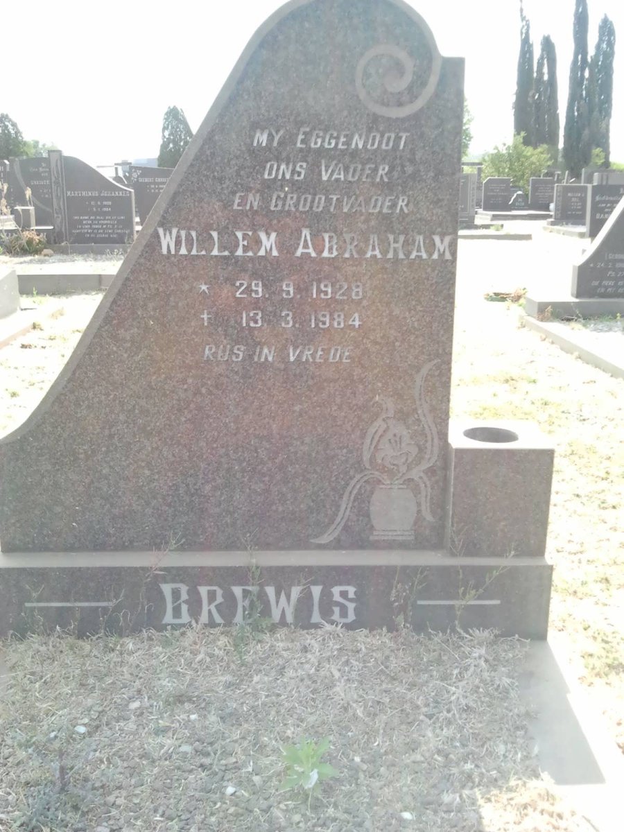 BREWIS Willem Abraham 1928-1984