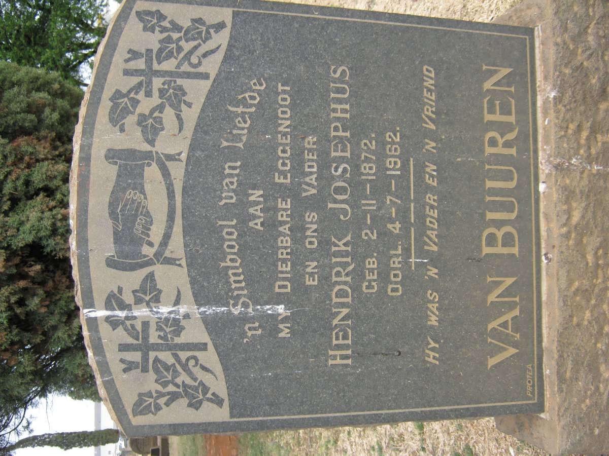 BUUREN Hendrik Josephus, van 1872-1962