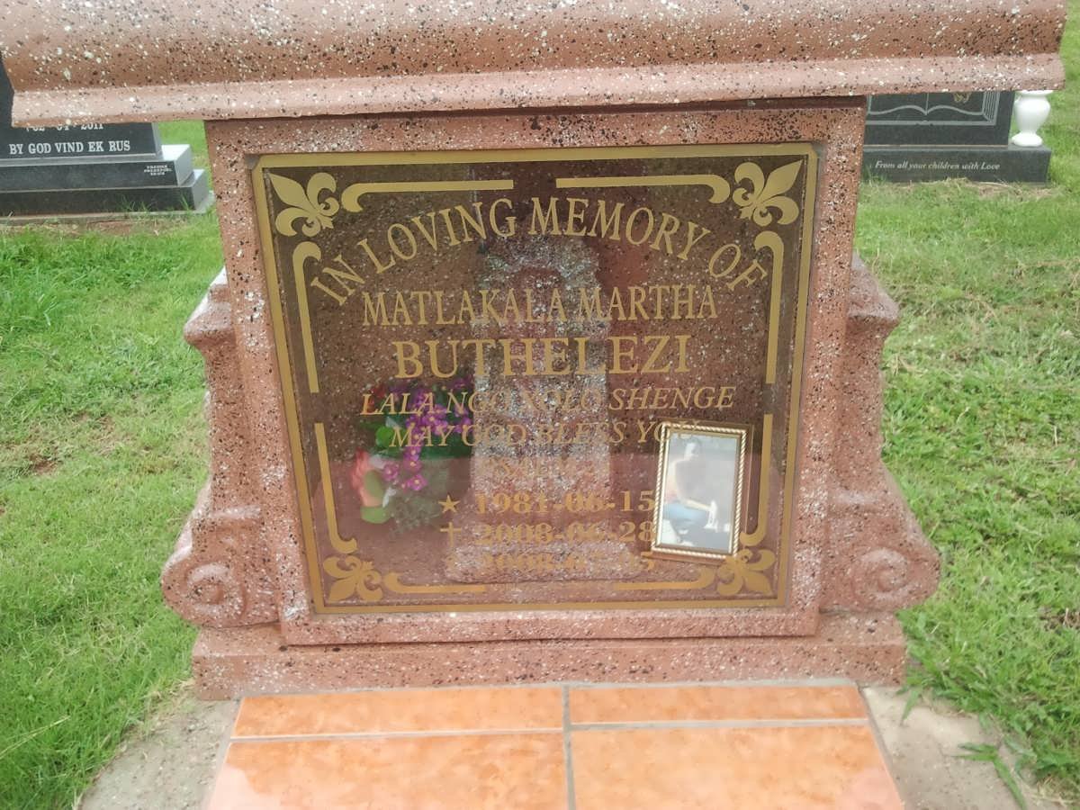 BUTHELEZI Matlakala Martha 1981-2008
