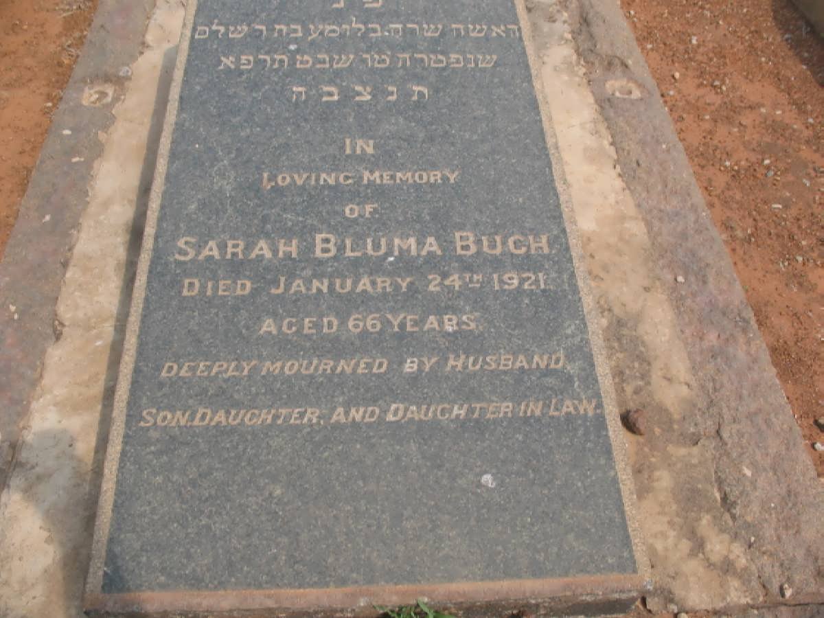 BUCH Sarah Bluma -1921
