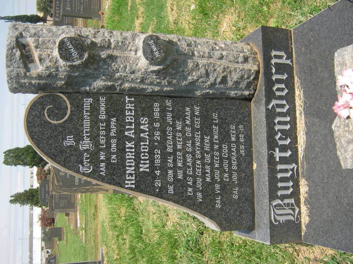 BUYTENDORP Hendrik Albert Nicolaas 1932-1969