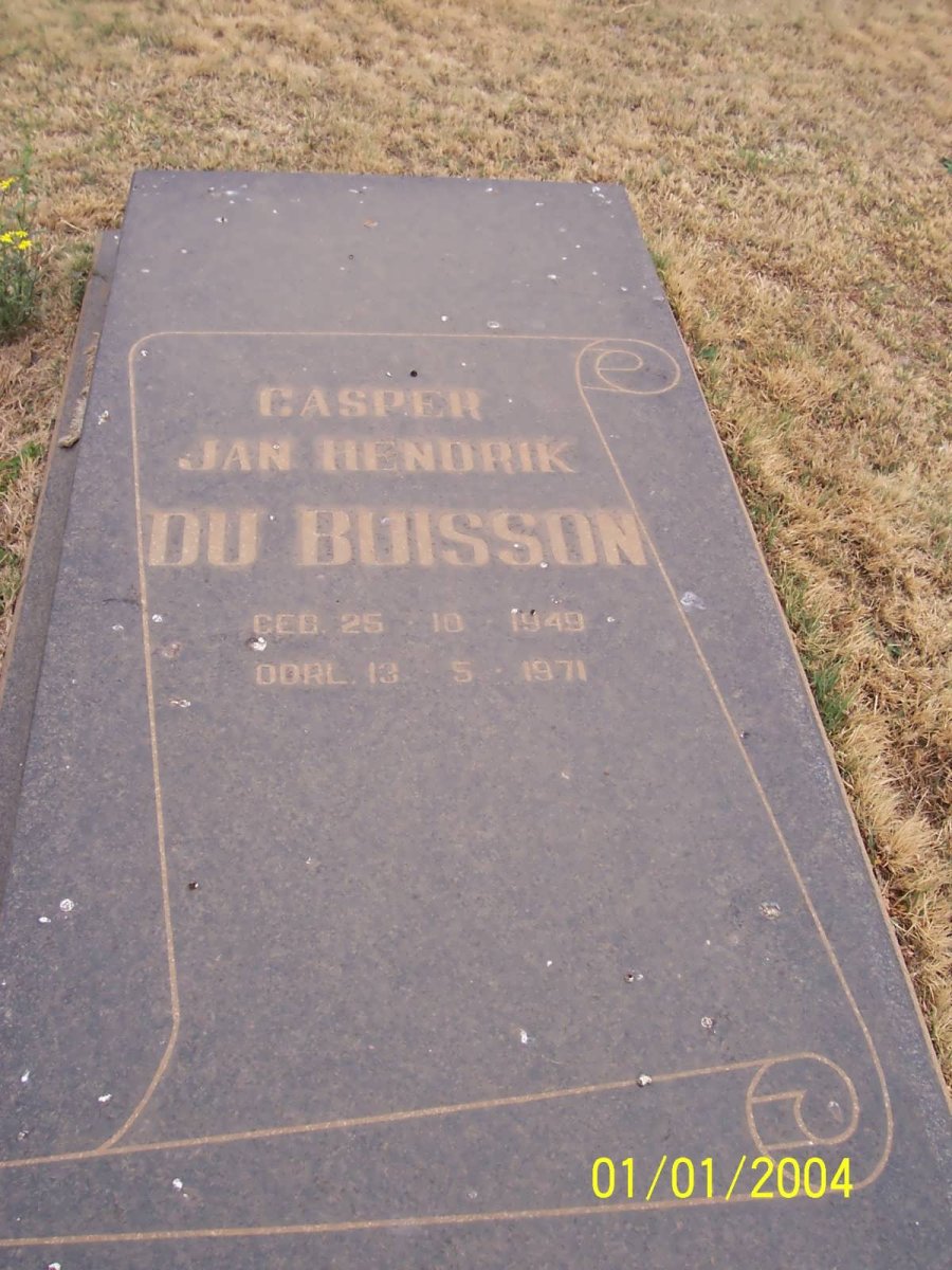 BUISSON Casper Jan Hendrik, du 1949-1971