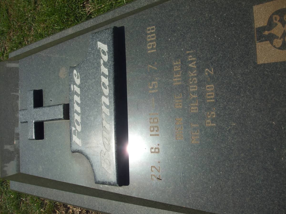 BARNARD Fanie 1961-1988
