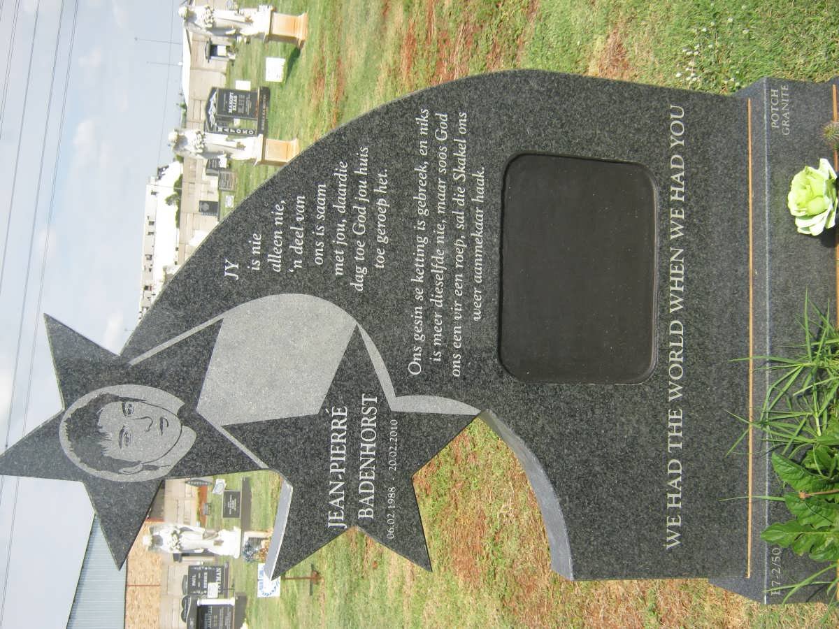 BADENHORST Jean-Pierré 1988-2010