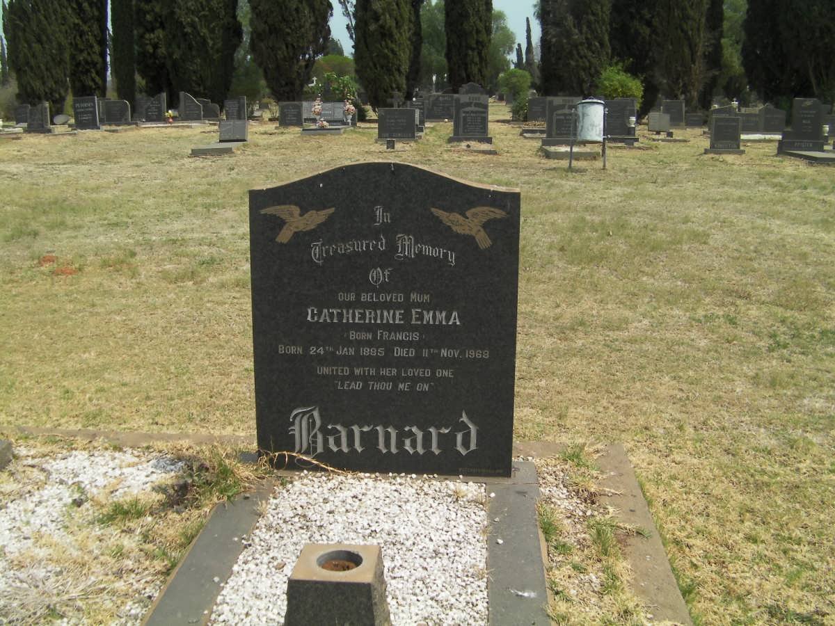 BARNARD Catherine Emma FRANCIS 1885-1969