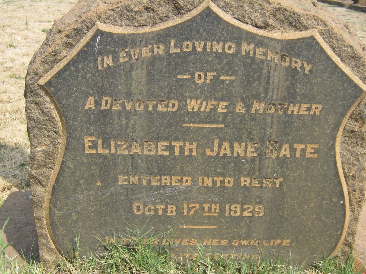 BATE Elizabeth Jane -1929