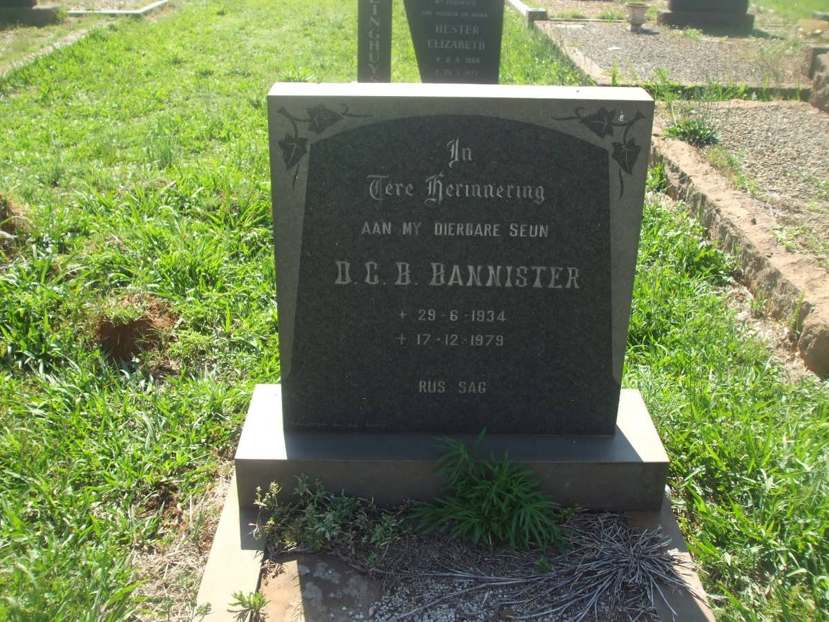 BANNISTER D.C.B. 1934-1979