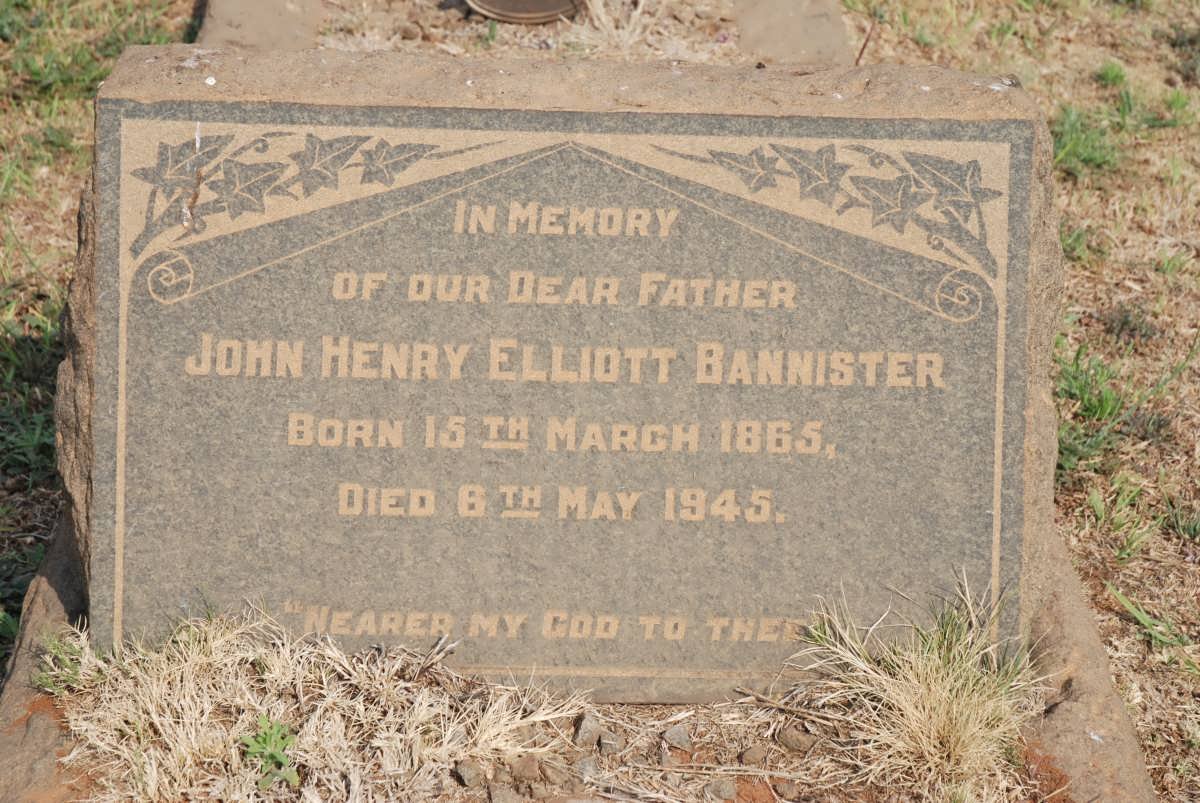 BANNISTER John Henry Elliott 1865-1945