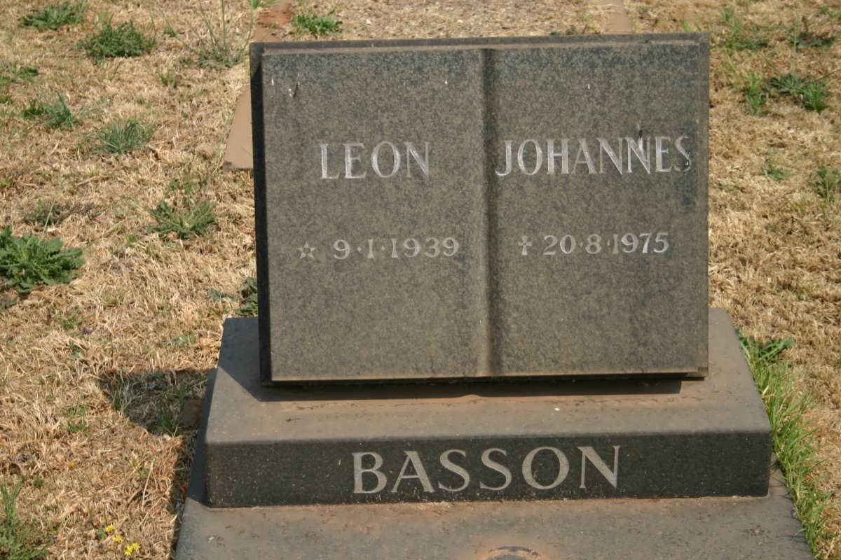 BASSON Leon Johannes 1939-1975