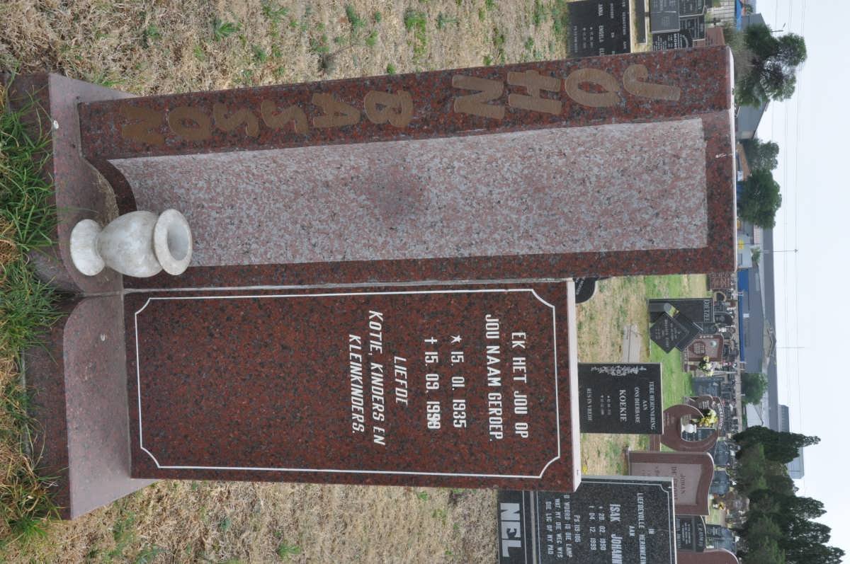 BASSON John 1935-1999