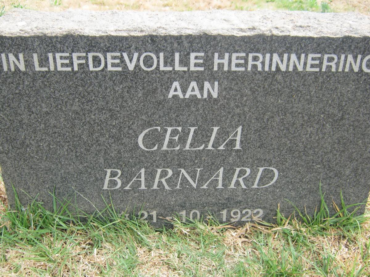 BARNARD Celia 1922-