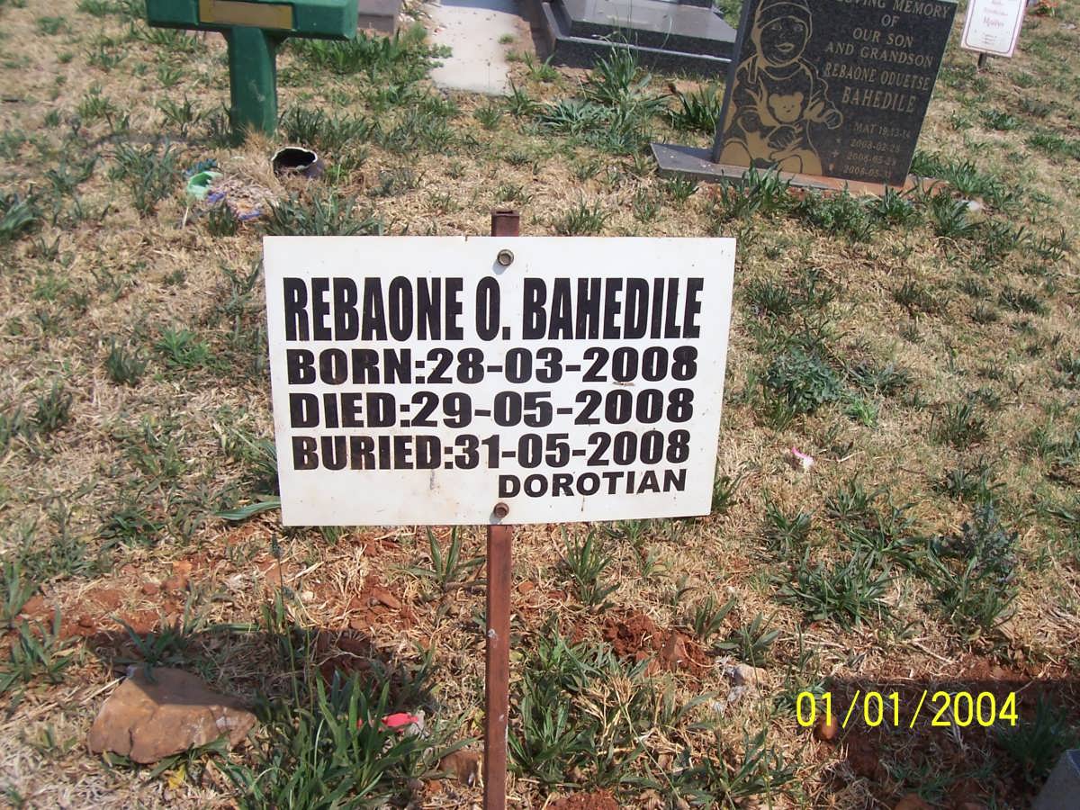 BAHEDILE Rebaone O. 2008-2008
