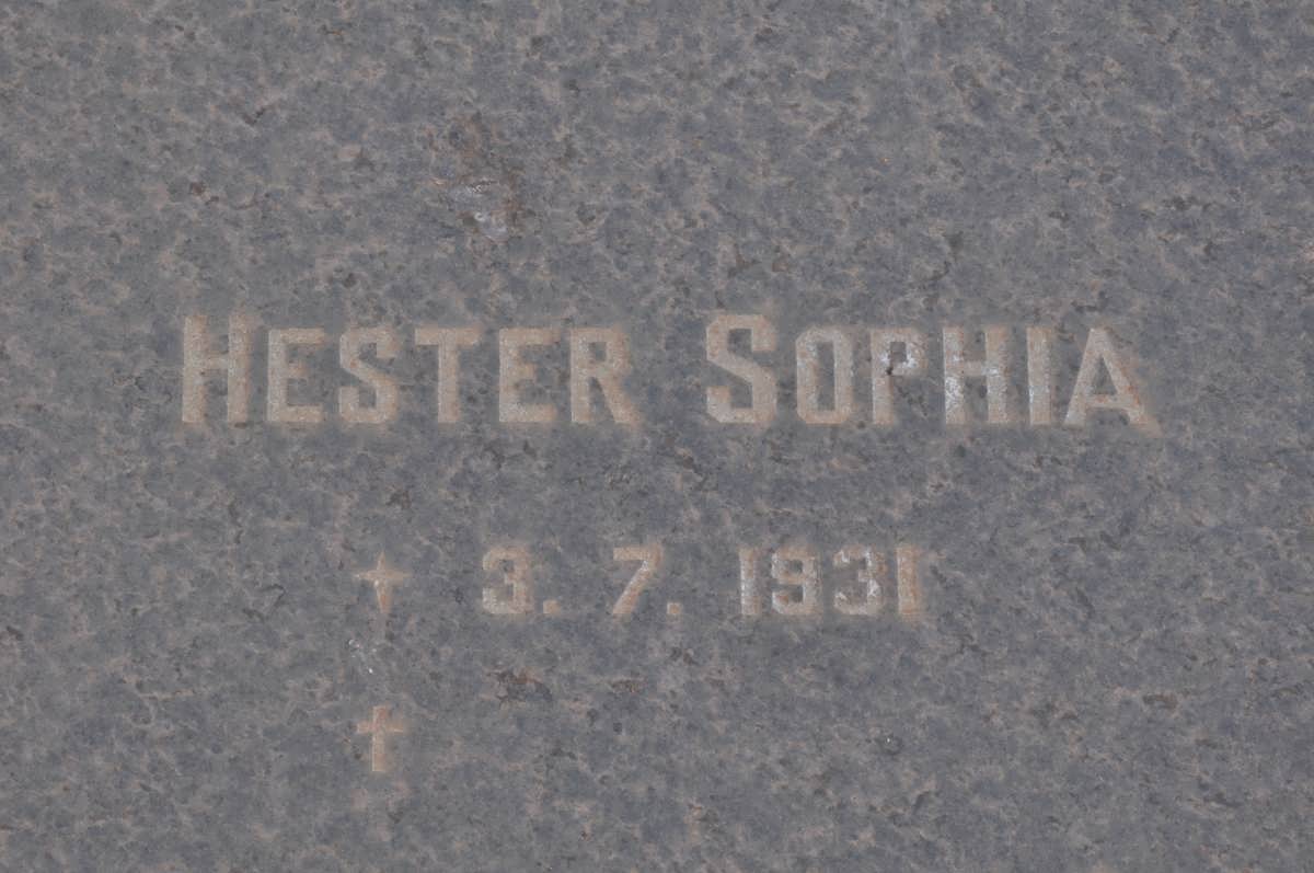 BADENHORST Hester Sophia 1931-