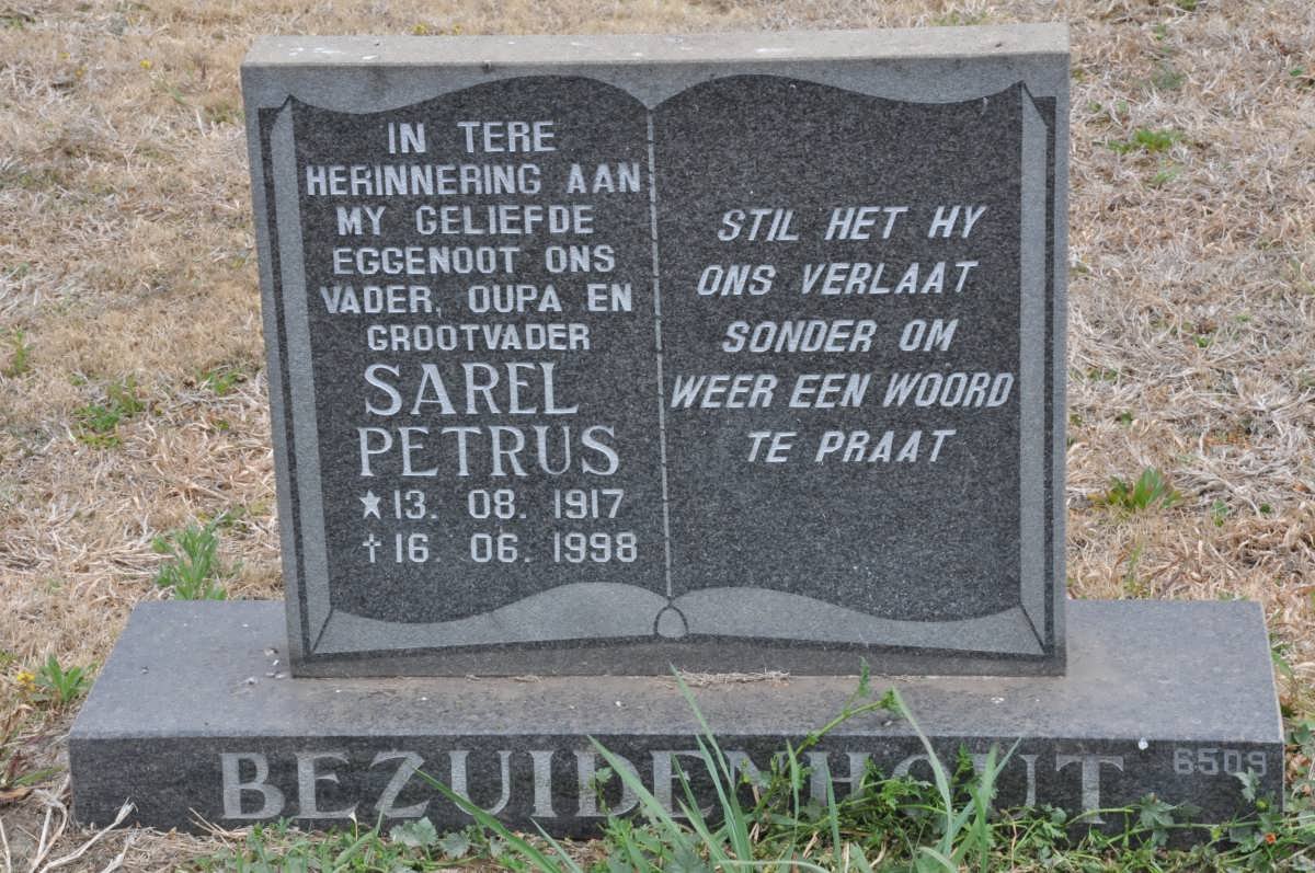 BEZUIDENHOUT Sarel Petrus 1917-1998