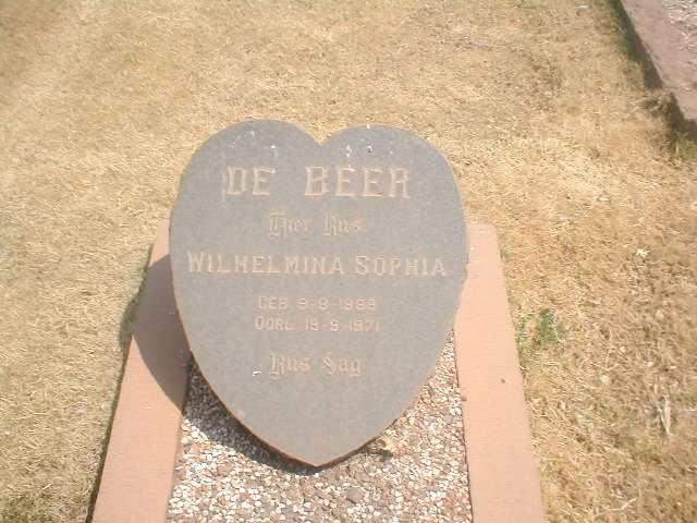 BEER Wilhelmina Sophia, de 1889-1971