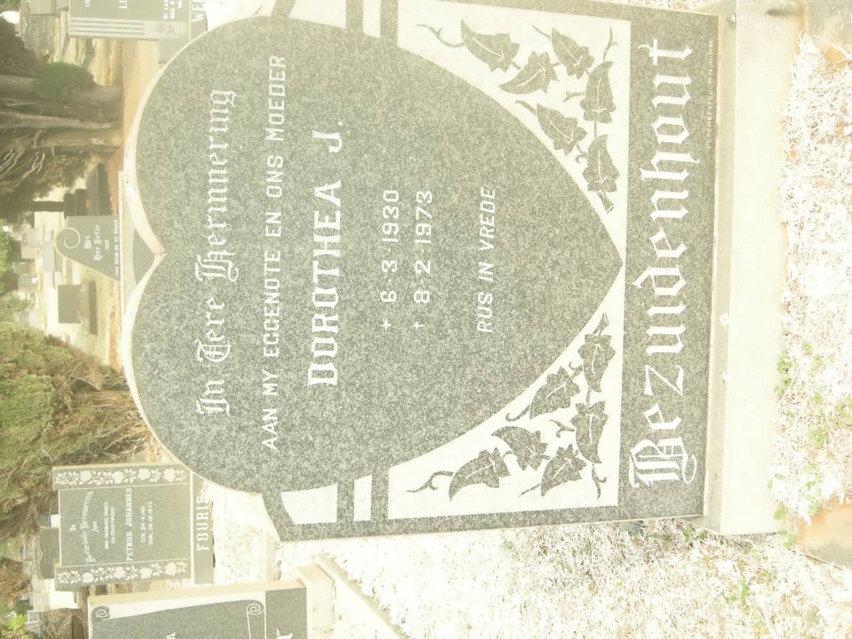 BEZUIDENHOUT Dorothea J. 1930-1973