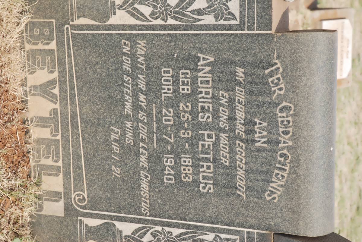 BEYTEL Andries Petrus 1883-1940