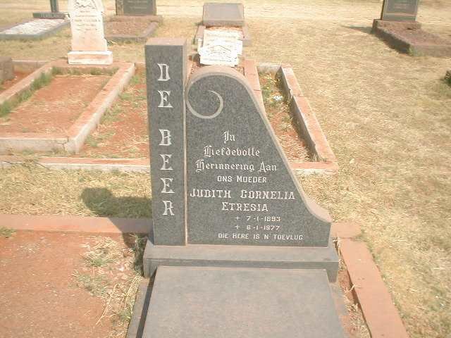 BEER Judith Cornelia Etresia, de 1893-1977