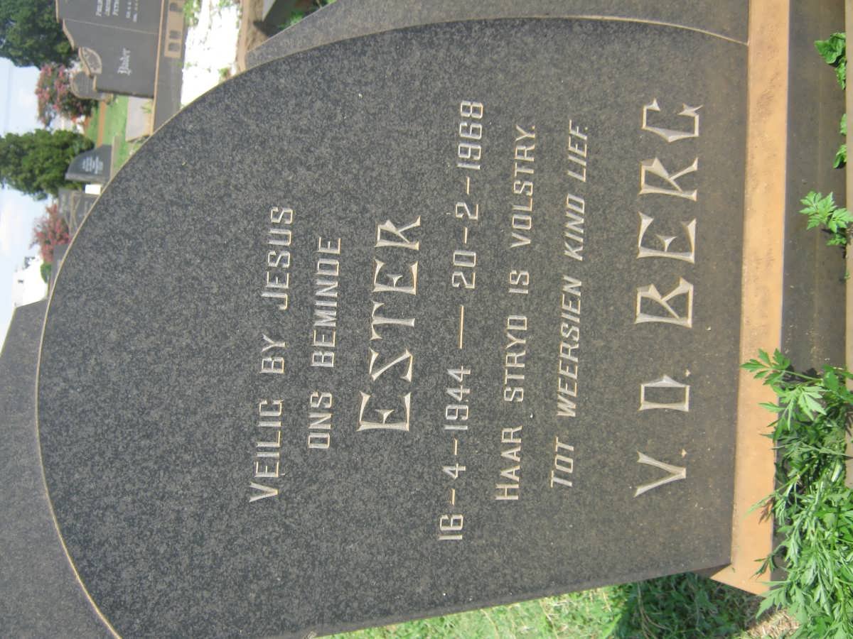 BERG Ester, v.d. 1944-1968