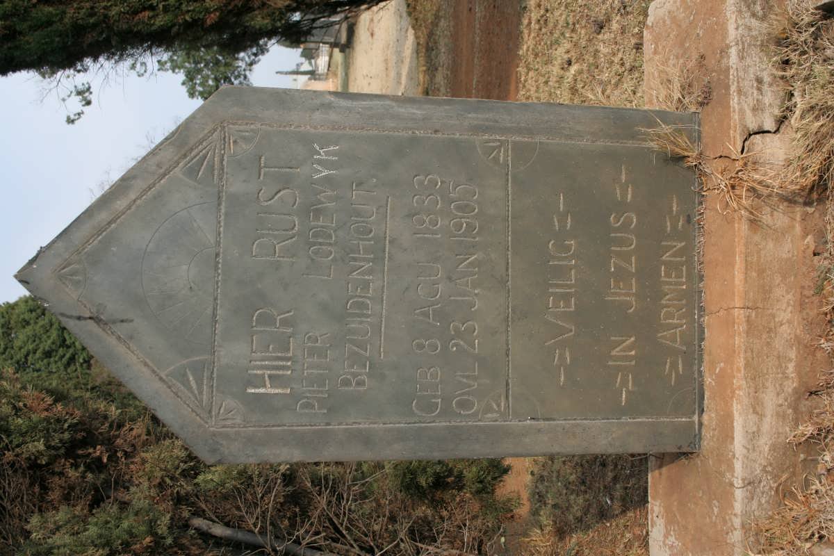 BEZUIDENHOUT Pieter Lodewyk 1883-1905