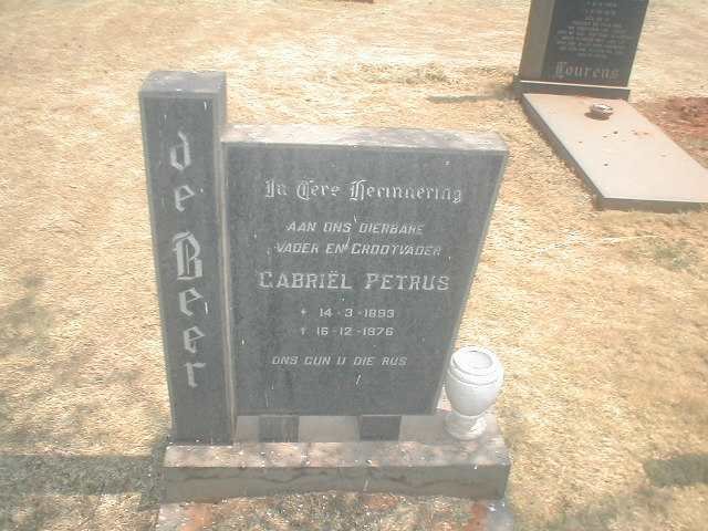 BEER Gabriel Petrus, de 1893-1976