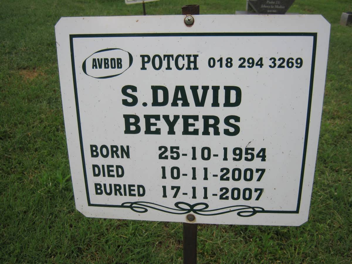 BEYERS S. David 1954-2007