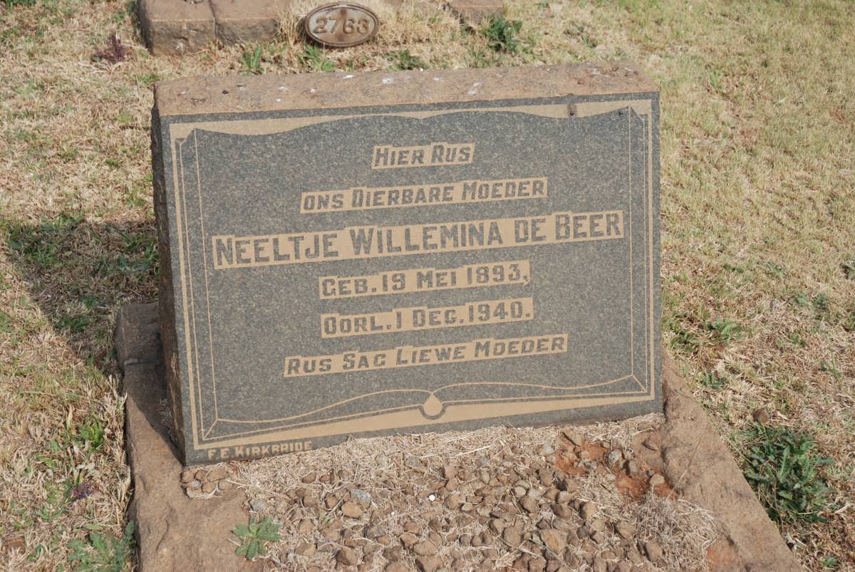 BEER Neeltje Willemina, de 1893-1940