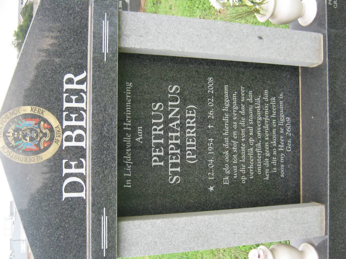 BEER Petrus Stephanus, de 1954-2008