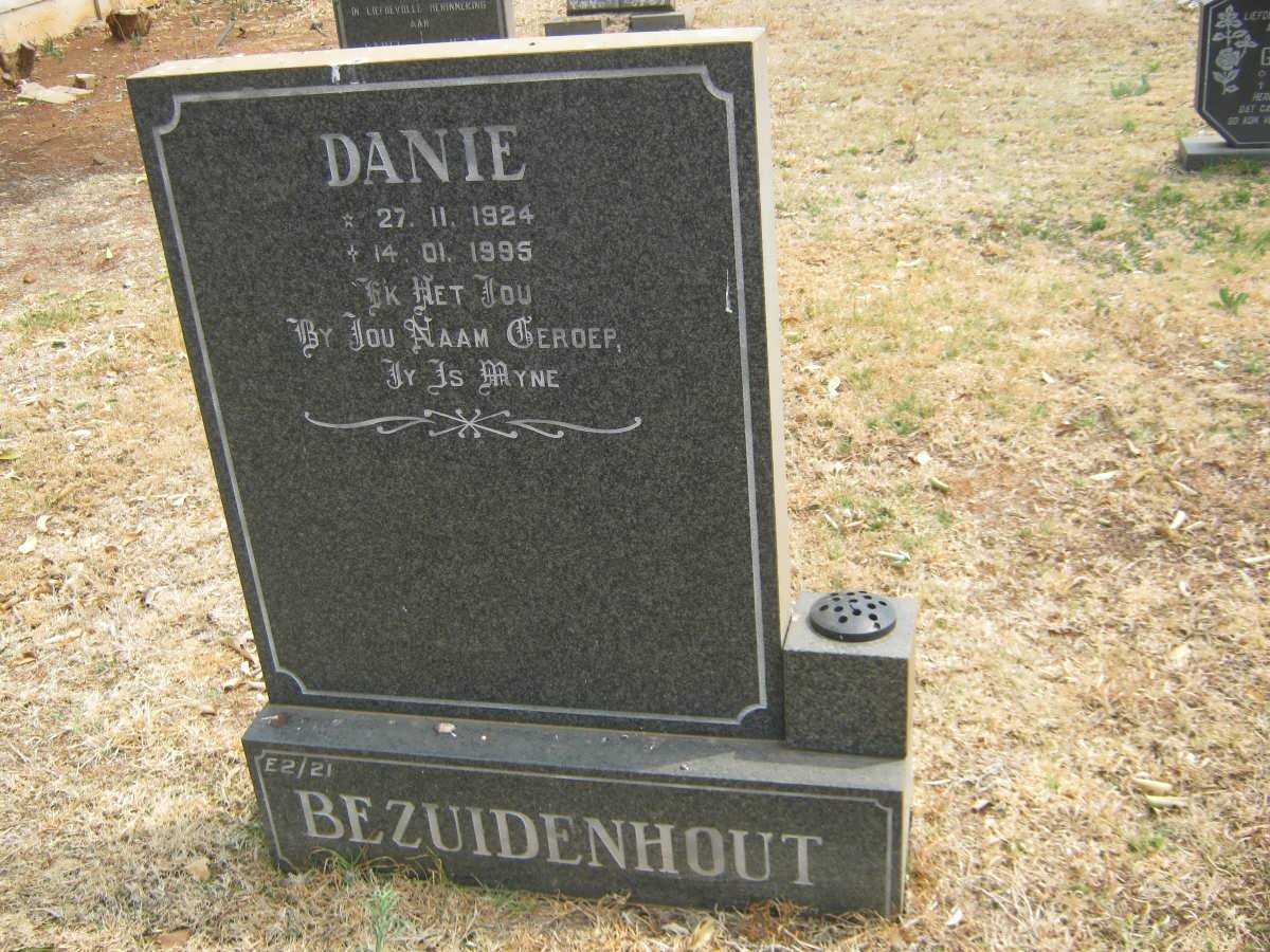 BEZUIDENHOUT Danie 1924-1995