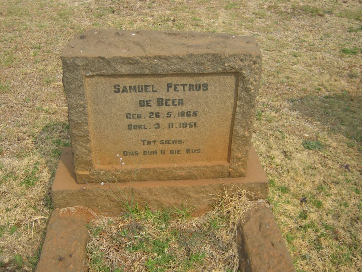 BEER Samuel Petrus, de 1865-1951