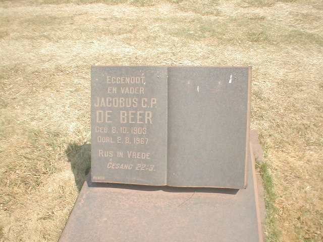 BEER Jacobus C.P., de 1903-1967