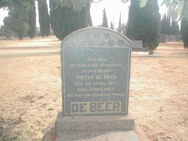 BEER Pieter, de 1917-1952