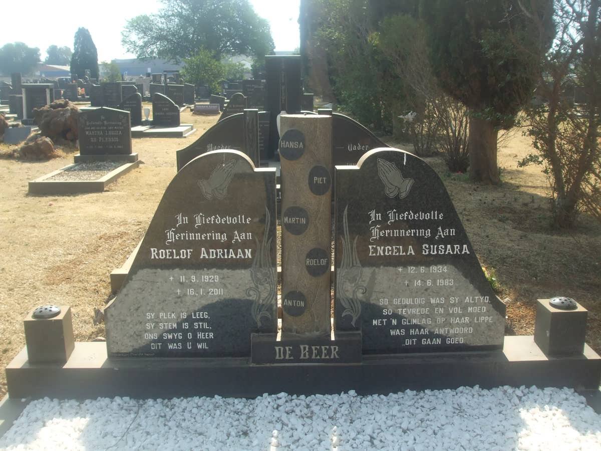 BEER Roelof Adriaan, de 1929-2011 &amp; Engela Susara 1934-1983