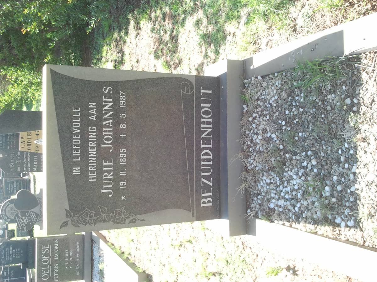 BEZUIDENHOUT Jurie Johannes 1895-1987