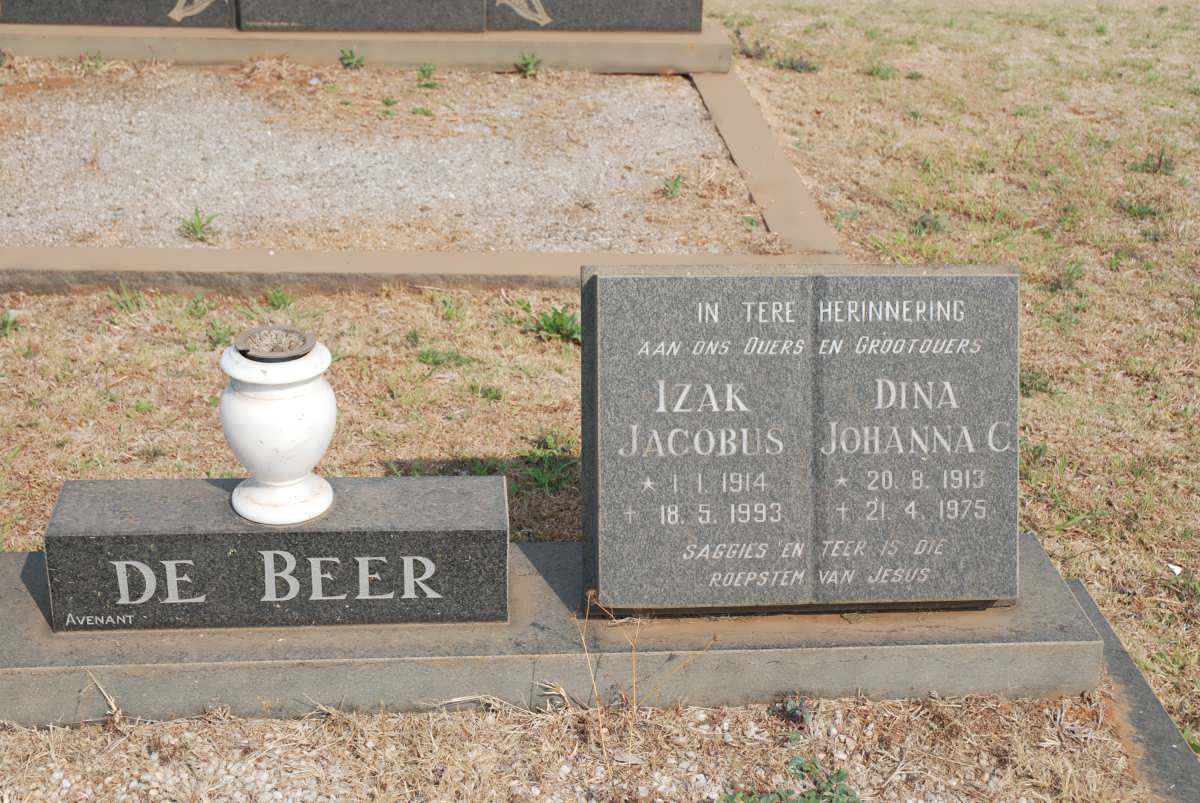 BEER Izak Jacobus, de 1914-1993 &amp; Dina Johanna C. 1913-1975